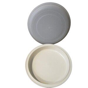 Vintage Tupperware Ultra 21 Cookware 9" Quiche Pie Dish Pan Plate w/ Lid